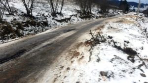 Eljegesedett a csinódi út