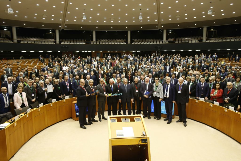 22 February 2018, European Covenant of Mayors 2018 Ceremony From Paris to Katowice: Speeding up the transition towards decarbonised and resilient cities #eumayors2018 Belgium - Brussels - February 2018 © European Union / Patrick Mascart