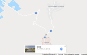 Részleges útlezárás Oklánd Homoródkarácsonyfalva felőli bejáratánál