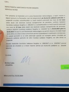Súlykorlátozás a kövezett megyei utakon