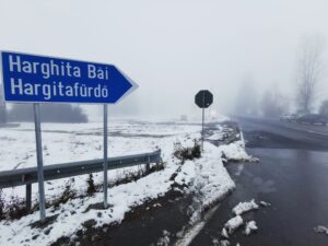 A Hargita Útkezelő Vállalat végzi a Hargitafürdőre vezető megyei út téli karbantartását is
