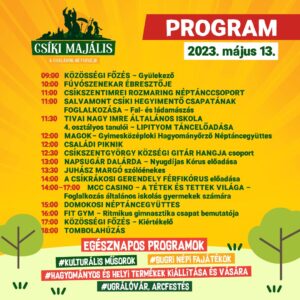Ha május, akkor Csíki Majális, a családok hétvégéje!