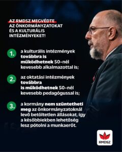 Az RMDSZ megvédte az önkormányzatokat és a kulturális intézményeket!