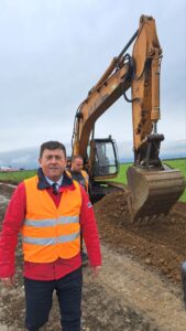 Elkezdődtek a munkálatok a gyergyószentmiklósi kis terelőúton!