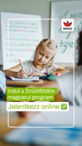 Április 3-tól online indul a Szülőföldön magyarul program jelentkezési időszaka