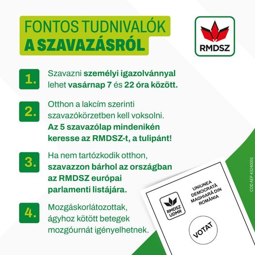 Fontos tudnivalók a szavazásról