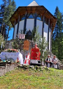 Búcsú a Gyilkos-tónál, a Szent Kristóf kápolnánál