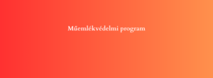 Műemlékvédelmi program